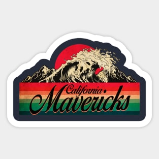 Mavericks Big Wave California Sticker